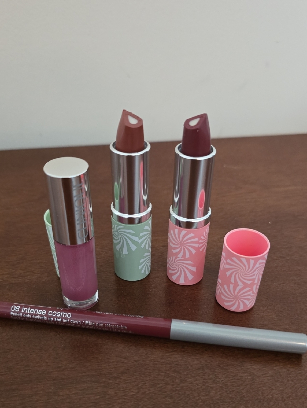 Neutral & Berry Lipstick Set with Lip Liner
